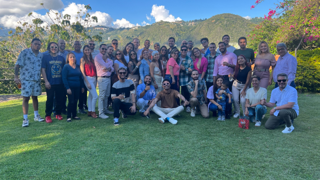 Go To Truckers full team gathered outdoors, celebrating unity and collaboration in the logistics industry