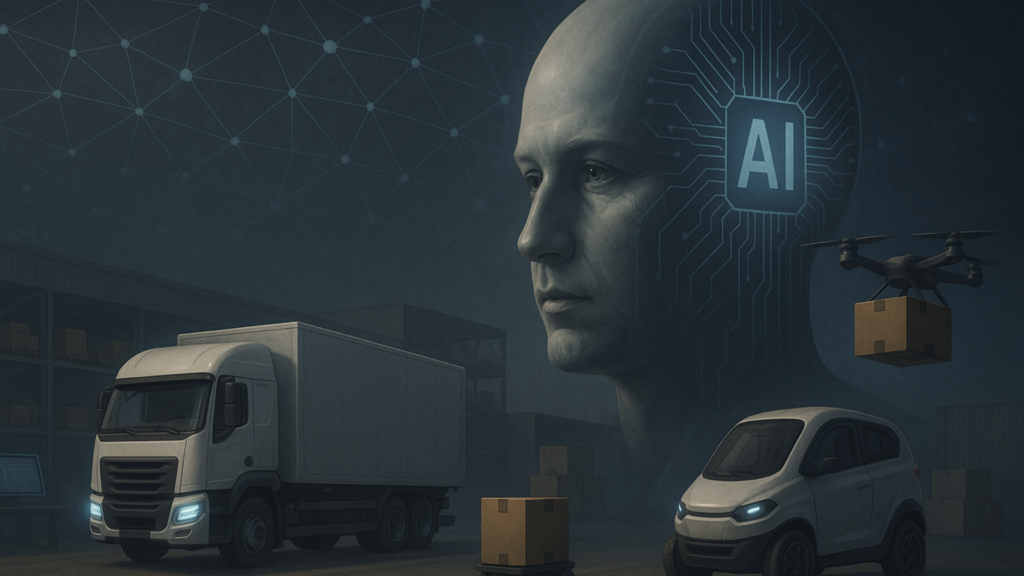 Artificial intelligence in logistics with autonomous trucks, drones, and AI-based decision-making systems