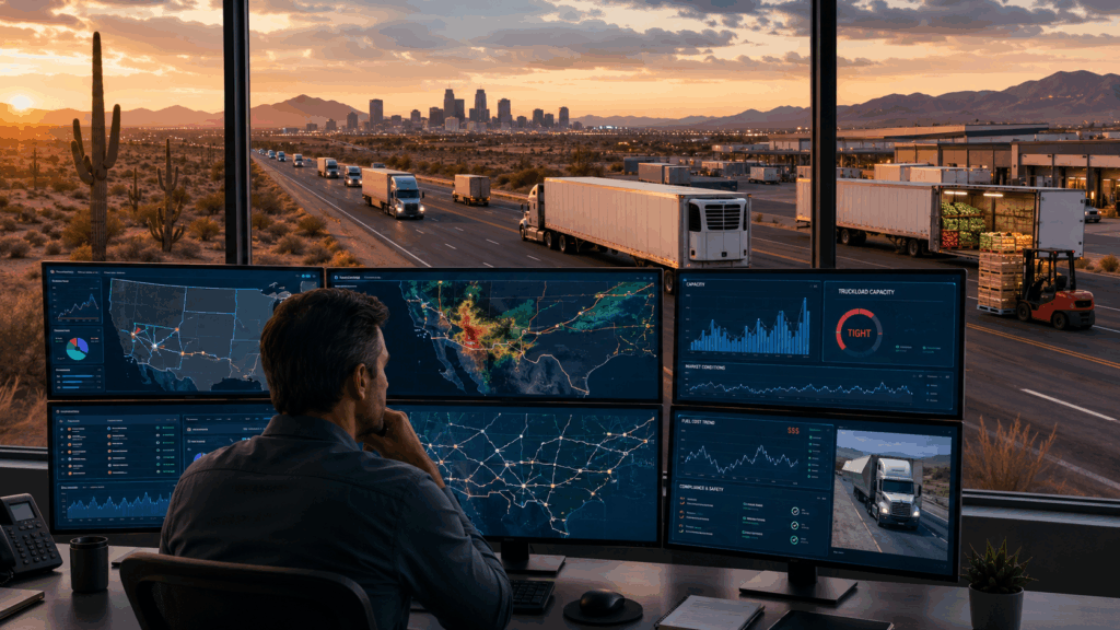 FFreight brokers are becoming increasingly essential as the U.S. logistics landscape enters a firmer phase than in previous years, marked by intense capacity pressure and escalating operating costs